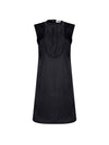 Vestido curto smoking - Preto