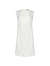 Vestido curto smoking - Off White