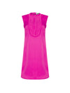 Vestido curto smoking - Magenta